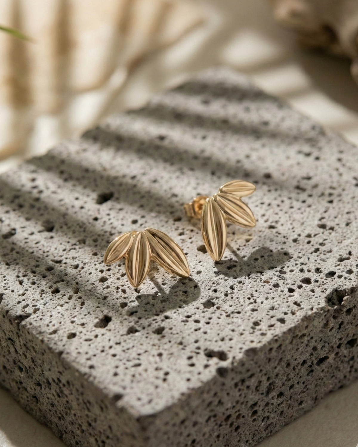 Earrings gold plated Aurazzure