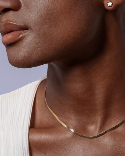 collar minimalista dorado de plata para mujer black friday de aurazzure