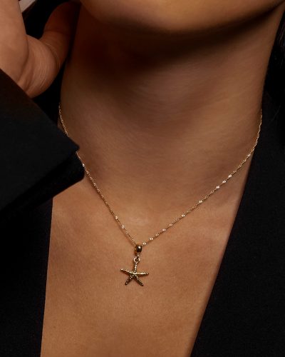 collar estrella de mar dorado de aurazzure para mujer