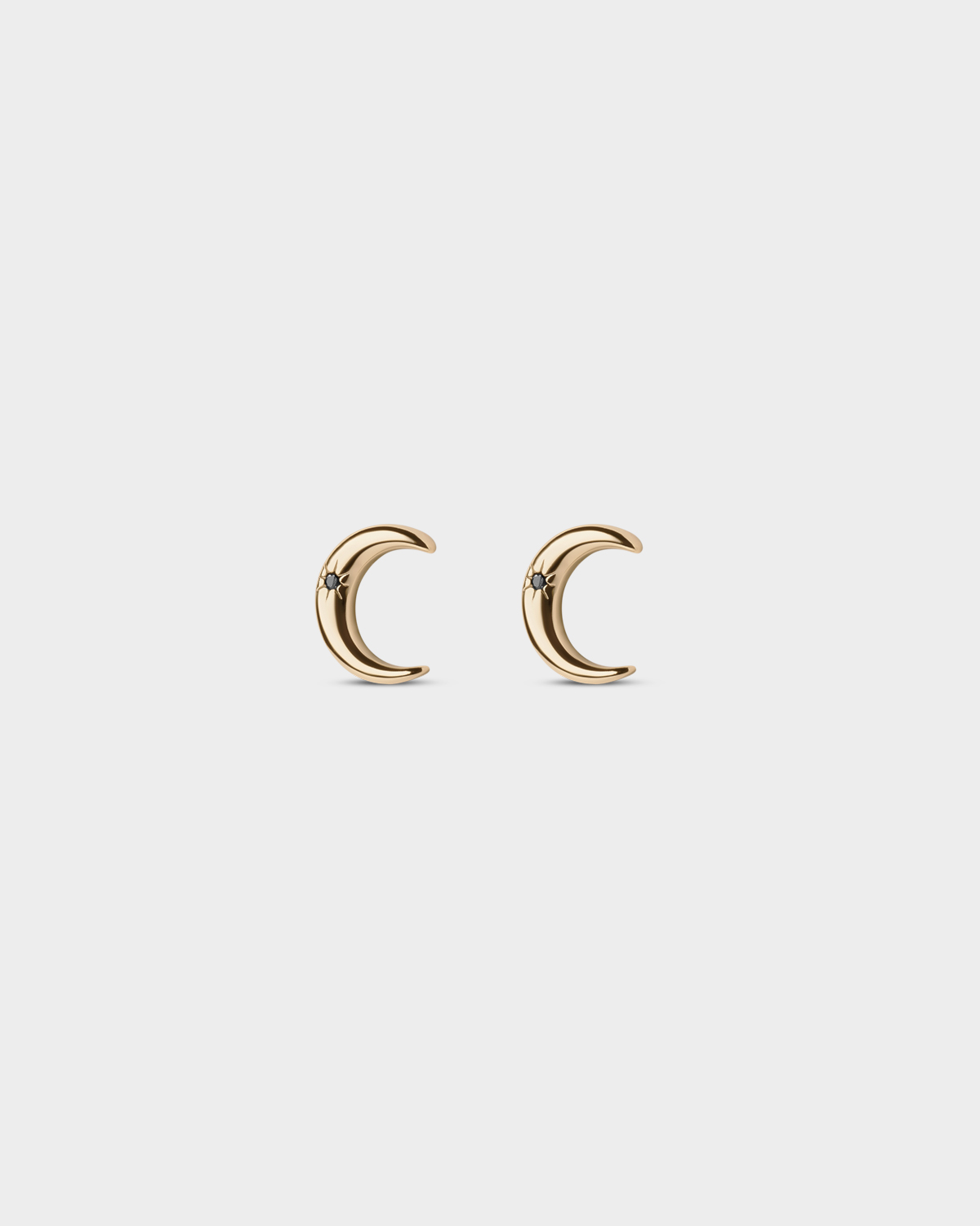 pendientes luna dorados para mujer de aurazzure