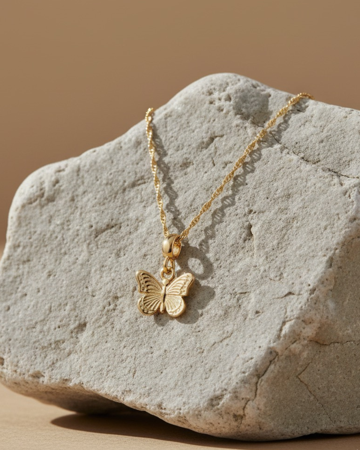 Necklace Aurazzure Mariposa gold plated