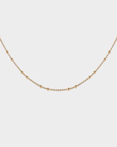 collar dorado simple mujer de aurazzure