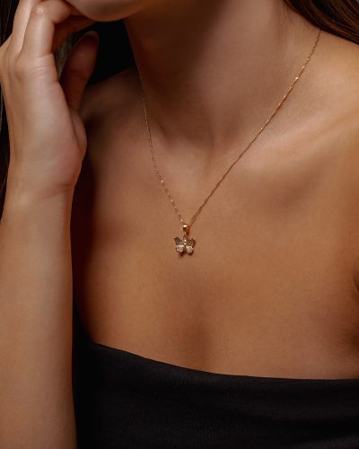 colgante mariposa collar mariposa dorado para mujer de aurazzure