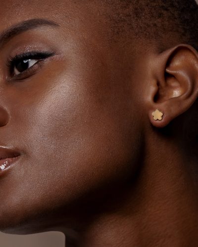 pendientes mujer flor dorados de plata para mujer de aurazzure