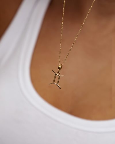 colgante géminis joyas de plata de aurazzure